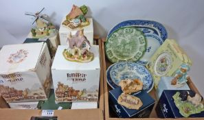 Collection of Lilliput Lane cottages - boxed and with deeds - in one box