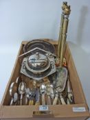 Silver-plated serving dishes, servers,