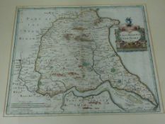 'The East Riding of Yorkshire', late 17th century Robert Morden map,