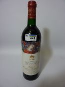 Red Wine - 1 x bottle of Chateau Mouton Rothschild Pauillac 1985 Condition Report