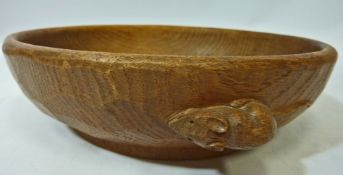 Yorkshire Oak - Robert 'Mouseman' Thompson fruit bowl D23cm