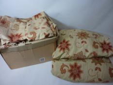 Three pairs Dunelm curtains - two pairs 215cm x 140cm drop,