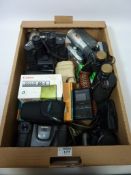 Two pairs of binoculars, video cameras, digital cameras,