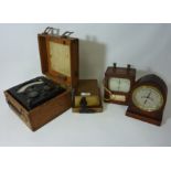 Early 20th Century Telegraph Works Silverton London meter in mahogany case,