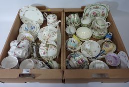 Shelley and Hammersley teacups, early 20th century Aynsley part tea set, Tuscan China teaset,