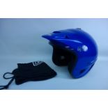 Hebo XL Trials helmet, metallic blue,