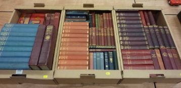 Collections of books by Alexander Dumas and Charles Dickens,