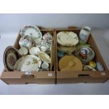 Crown Staffordshire tea set - 12 place settings and other decorative china in three boxes