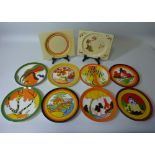 Set of eight Wedgwood for Bradford Exchange limited edition 'The Bizarre World of Clarice Cliff'