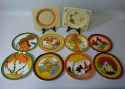 Set of eight Wedgwood for Bradford Exchange limited edition 'The Bizarre World of Clarice Cliff'