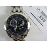 Citizen calibre 8700 eco-drive perpetual calendar WR100 stainless steel gents wristwatch