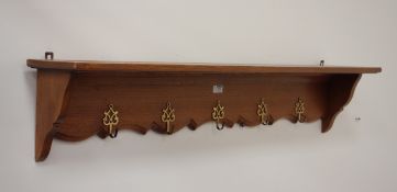 Oak coat rack W120cm