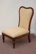 Quality Victorian rosewood framed drawing room chair,