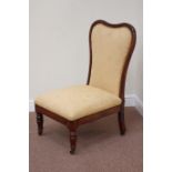 Quality Victorian rosewood framed drawing room chair,