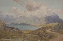 'Loch Torridon (Ross-Shire)', watercolour signed by A.P. Thomson R.S.W.