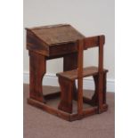 Early 20th century pine child's school desk,