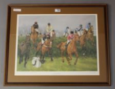 'National Heroes - The Seagram Grand National 1987', S.J.Wingate limited edition colour print no.