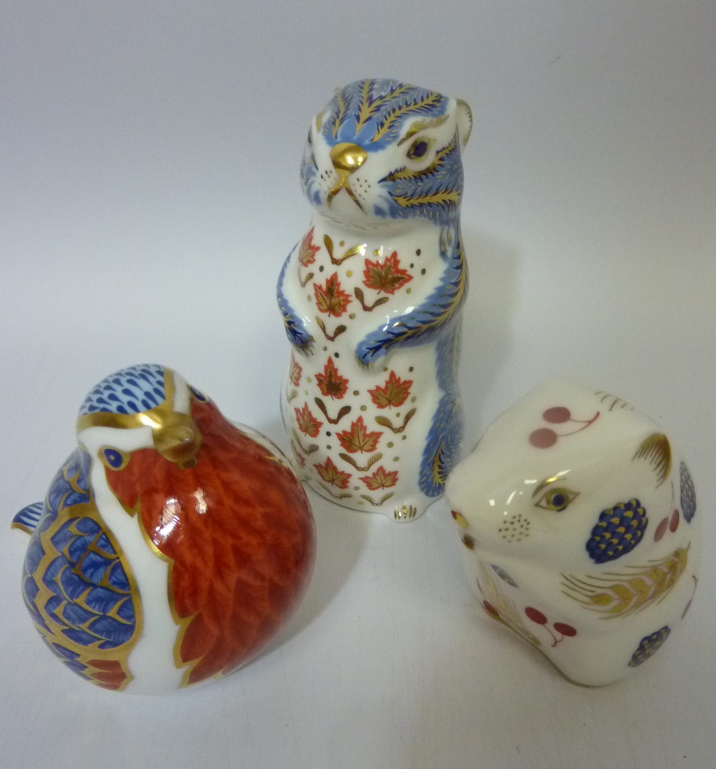 Royal Crown Derby paperweights - chipmunk,