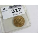 1913 half sovereign approx 4g Condition Report <a href='//www.davidduggleby.