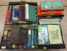 Late 19th and early 20th century novels - some leather bound - Ordnance Survey Maps and travel