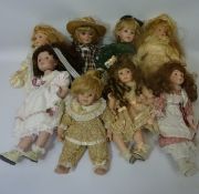 Collection of dolls in one box