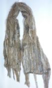 Vintage clothing/accessories - modern coney fur scarf L150cm