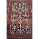 Afghan Baluch red ground hand knotted rug,