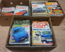 Automobilia - collection of 'Practical Classics' and other classic car magazines in three boxes