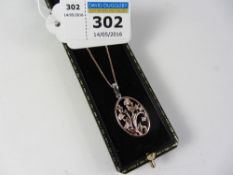 Rose gold-plated tree of life pendant Condition Report <a href='//www.