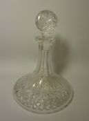 Cut crystal ships decanter H26cm Condition Report <a href='//www.davidduggleby.