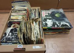 Vinyl - predominantly 1970's and 1980's pop and rock vinyl singles and LPs in one box