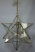 Glass star shaped pendant light Condition Report <a href='//www.davidduggleby.