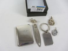 Jeweller's shop stock - silver stork book mark, key ring,