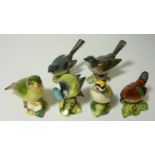 Beswick Greenfinch and five other Beswick birds (5) Condition Report <a