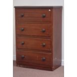 19th century scumbled four drawer chest, W90cm, H130cm,