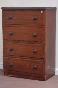 19th century scumbled four drawer chest, W90cm, H130cm,