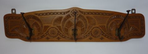 Mid 20th century wall mounted coat rack 75cm Condition Report <a href='//www.