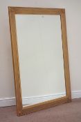 Gilt framed rectangular bevel edged mirror,