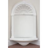 Cast plaster inset wall niche, W67cm, H104cm Condition Report <a href='//www.
