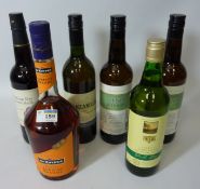 Wines & Spirits -1 x bottle De Kuyper apricot brandy liqueur 100cl, 2 x bottles Fino Sherry 75cl,