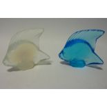 Lalique opal glass fish and one other - both H5cm (2) Condition Report <a