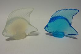 Lalique opal glass fish and one other - both H5cm (2) Condition Report <a