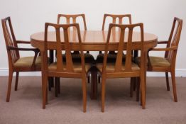 Nathan teak oval extending dining table (99cm x 153cm - 206cm (extended)),