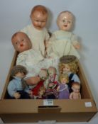 Vintage Roddy doll and other vintage and later dolls in one box Condition Report