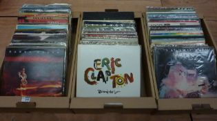 Vinyl - collection of vinyl LPs including Eric Clapton, The Who, Barry White, and other 60's,