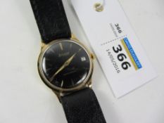 Vintage Accurist Shockmaster gent's manual wristwatch hallmarked 9ct Condition Report