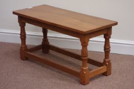 Yorkshire oak - 'Squirrelman' rectangular coffee table, Wilfred Hutchinson of Husthwaite, Thirsk,