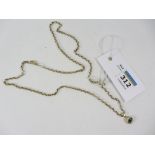 Edwardian gold chain necklace hallmarked 9ct approx 7.