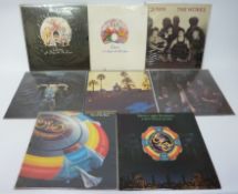 Vinyl - Queen LPs (3) Eagles LPs (3) and E.L.