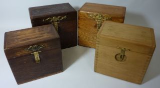 Four assorted wood boxes Condition Report <a href='//www.davidduggleby.